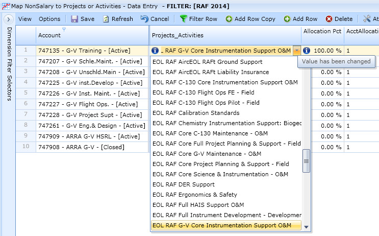 Allocation Mapping Non Salary Step 3