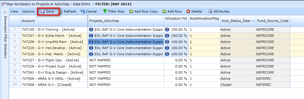 Allocation Mapping Non Salary Step 4