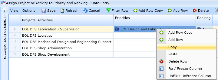Allocation Map to Priority Ranking Copy