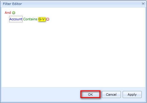 Filter editor Contains Example