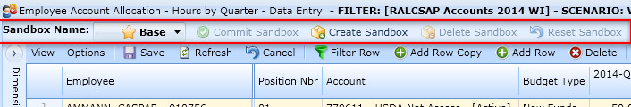 Sandbox Menu