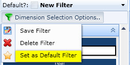 Set Default Filter