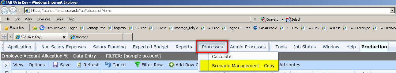 copy process - access
