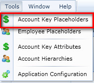 Account Key Placeholders