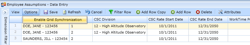 Enable grid synchronization